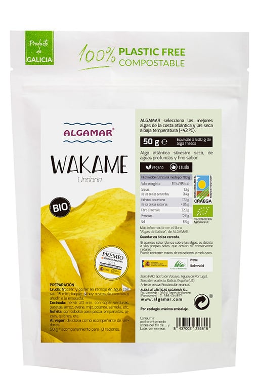 Algue Wakamé Croustillante Bio