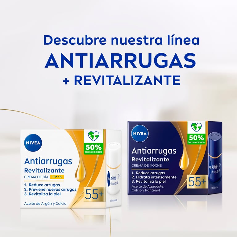 Creme de Dia Anti-rugas Revitalizante 55+ SPF15 50 ml da Nivea