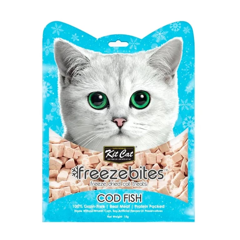 FreezeBites Kabeljauw Snack Geveriesdroogd