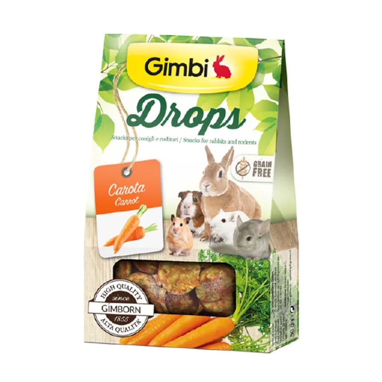 Drops Snacks De Zanahoria Para Roedores Y Conejos