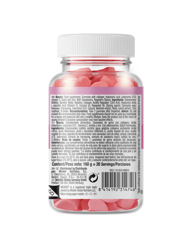Beauty Gummies! 40 Fruchtgummi von Weider