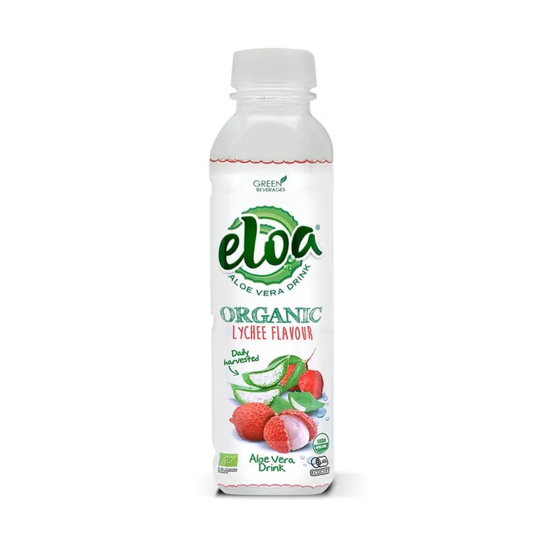 Bio-Aloe Vera und Litschi-Getränk