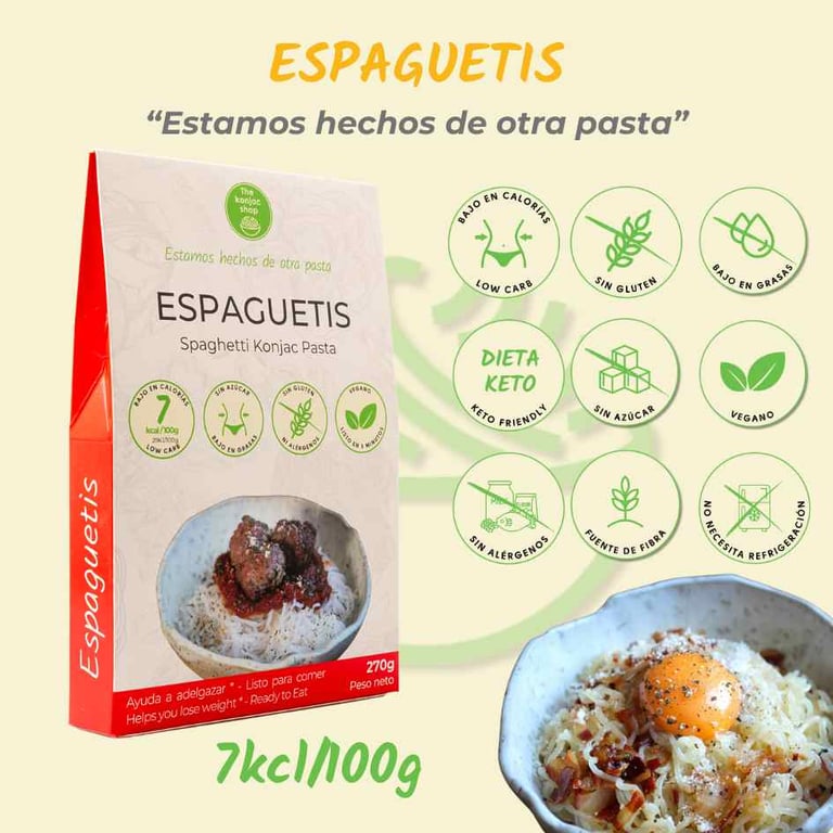 Espaguetis De Konjac 270g de The Konjac