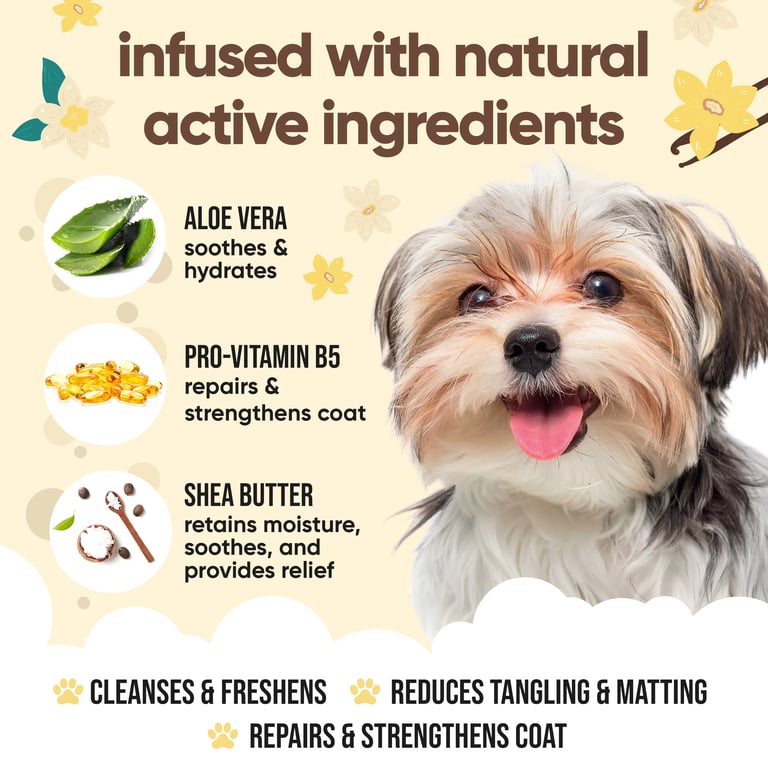 Vanille Sheabutter Hundeshampoo - imagen 3 de 15