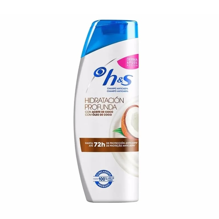 H&S Shampooing Antipelliculaire Hydratation Profonde Huile de Coco