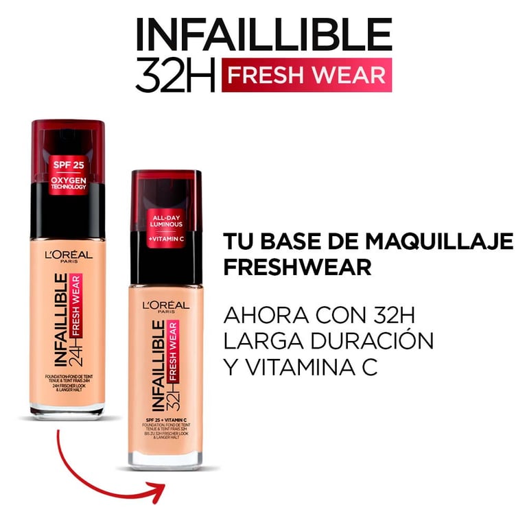 Infaillible Fresh Wear 32H SPF25 Vitamina C #225 30 ml da L'Oreal Make Up