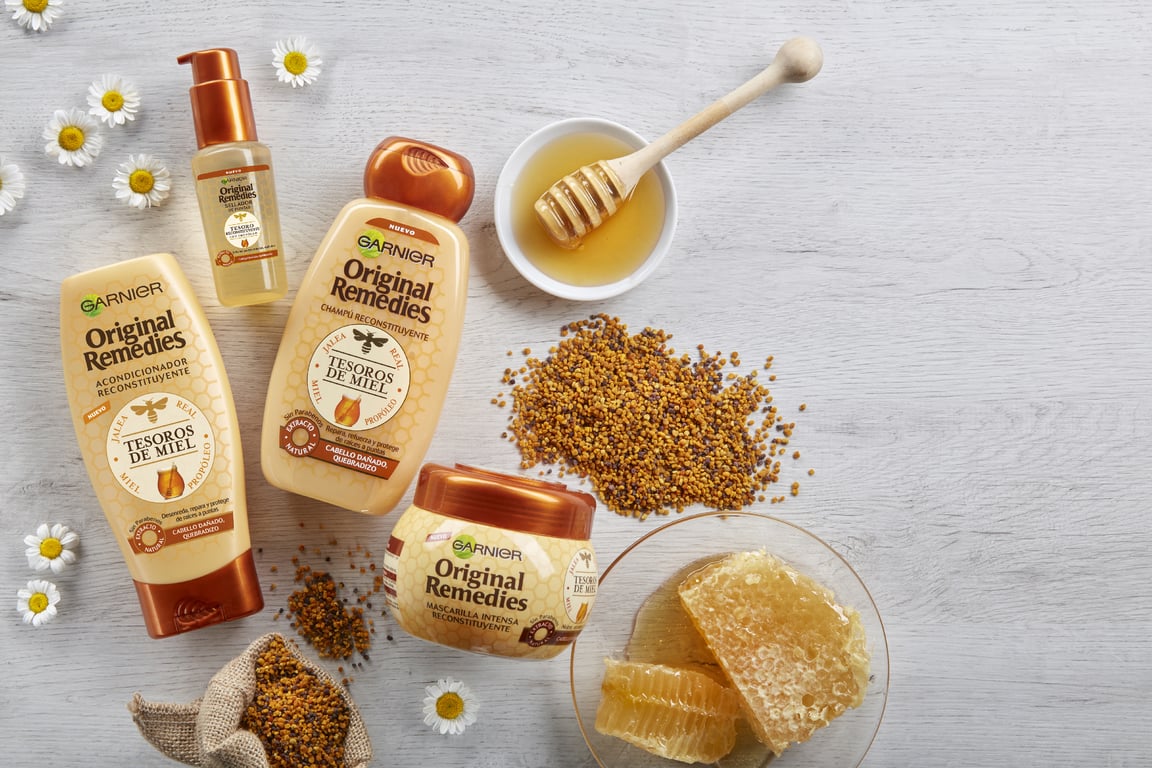 Original Remedies Tesoros de Miel Champú Reparador 300 ml de Garnier