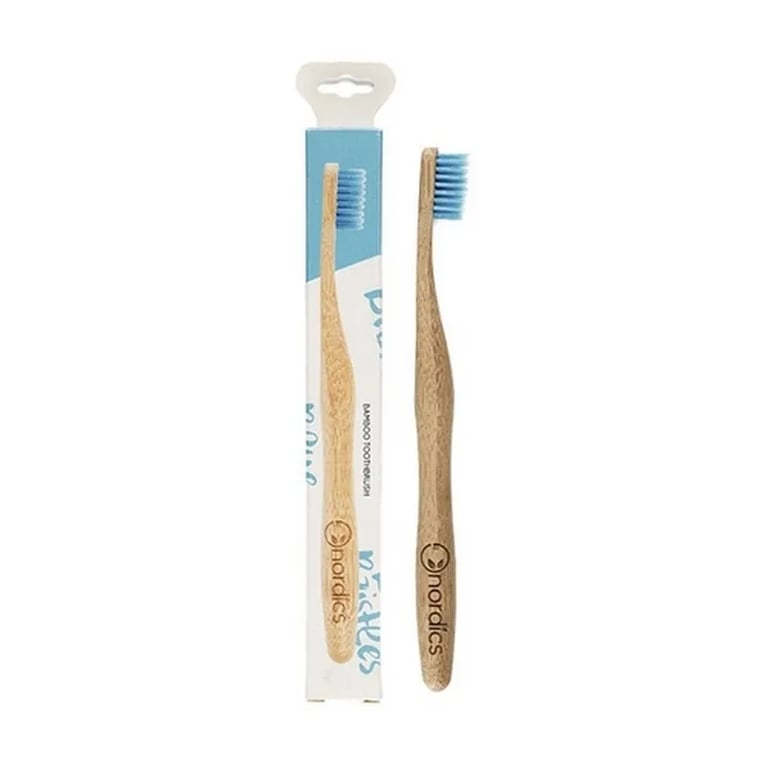 Cepillo Dental Bambú Adultos Azul