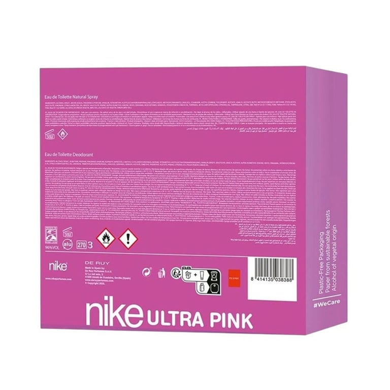 Ultra Pink Set EDT 100 ml + Desodorante 200 ml de Nike