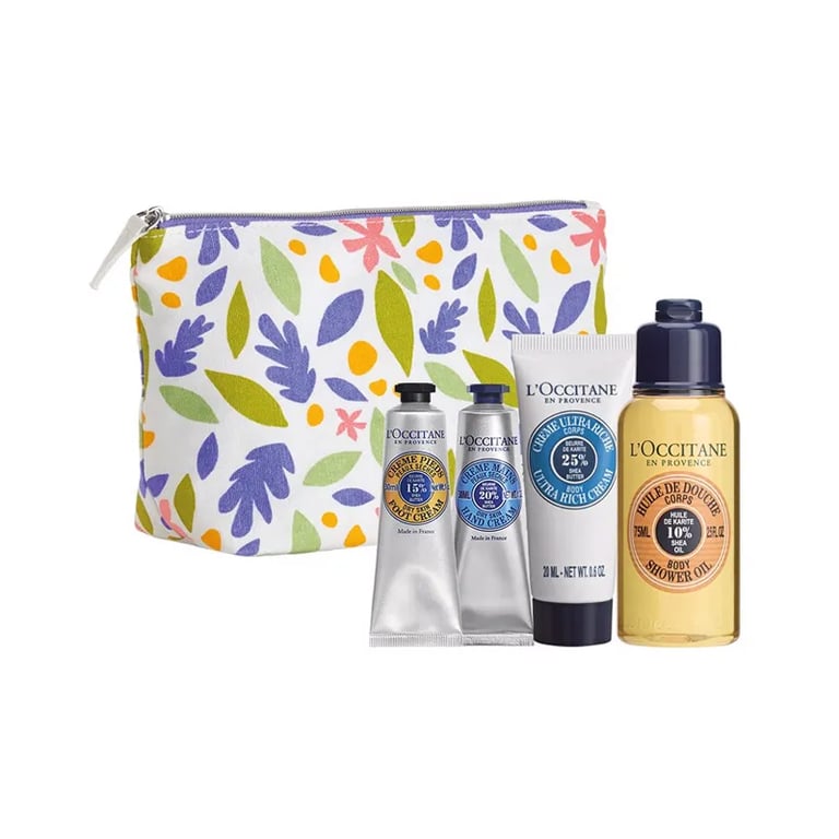 Karité Crème Pieds + Crème Mains + Crème Corps + Huile de Douche