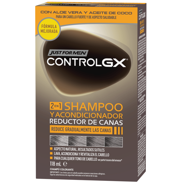 ControlGX 2 In 1 Shampoo & Spülung zur Reduzierung grauer Haare 118 ml von Just For Men