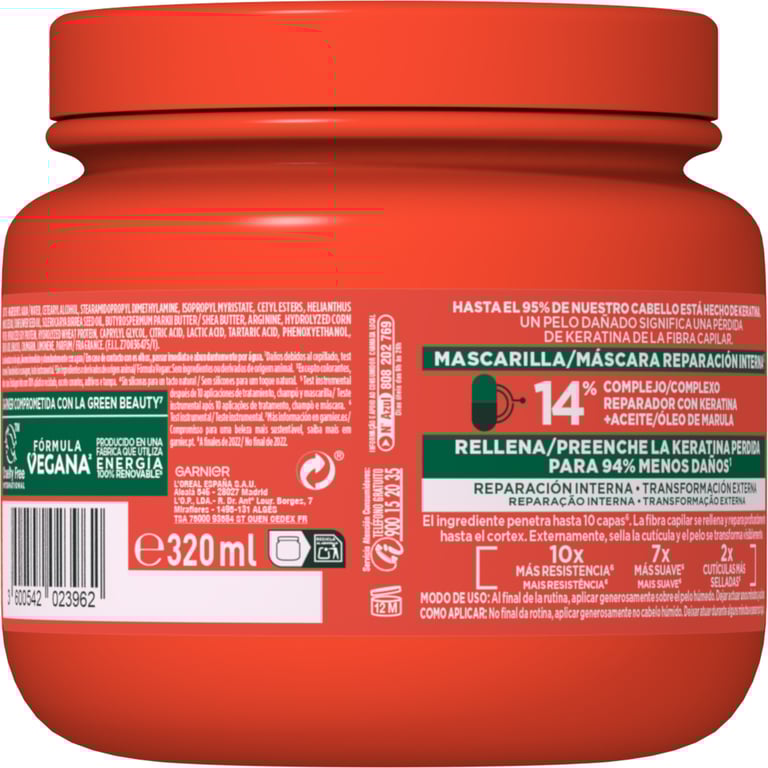 Fructis Stop Agressions Masque 300 ml de Fructis