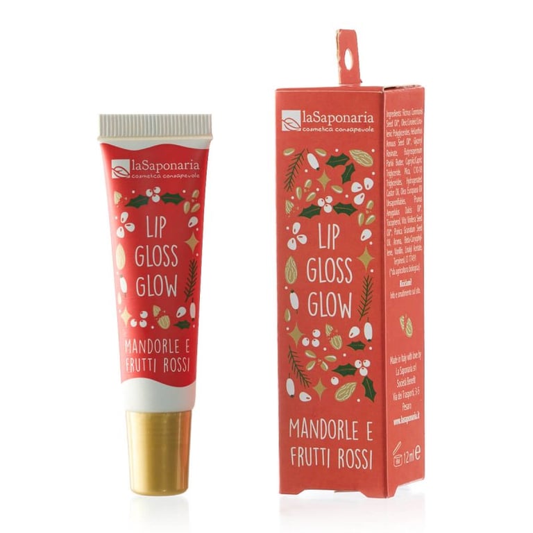 Brillo de Labios Glow Almendras y Frutos Rojos