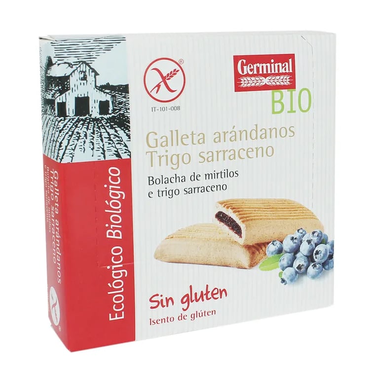 Biscotti Mirtilli Grano Saraceno senza Glutine Bio