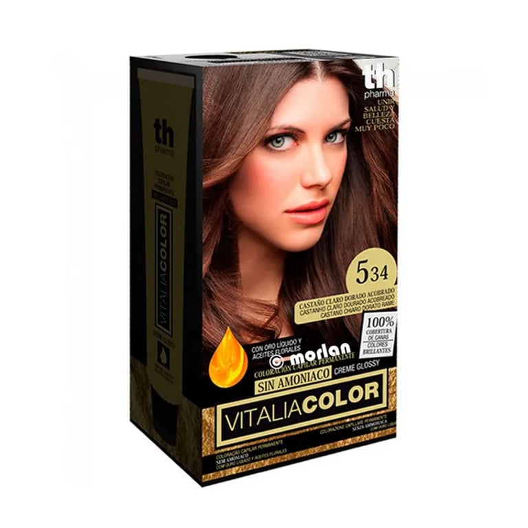 Vitalia Color Tönung Nº534 Onhe Ammoniak Hellbraun Kupfergold