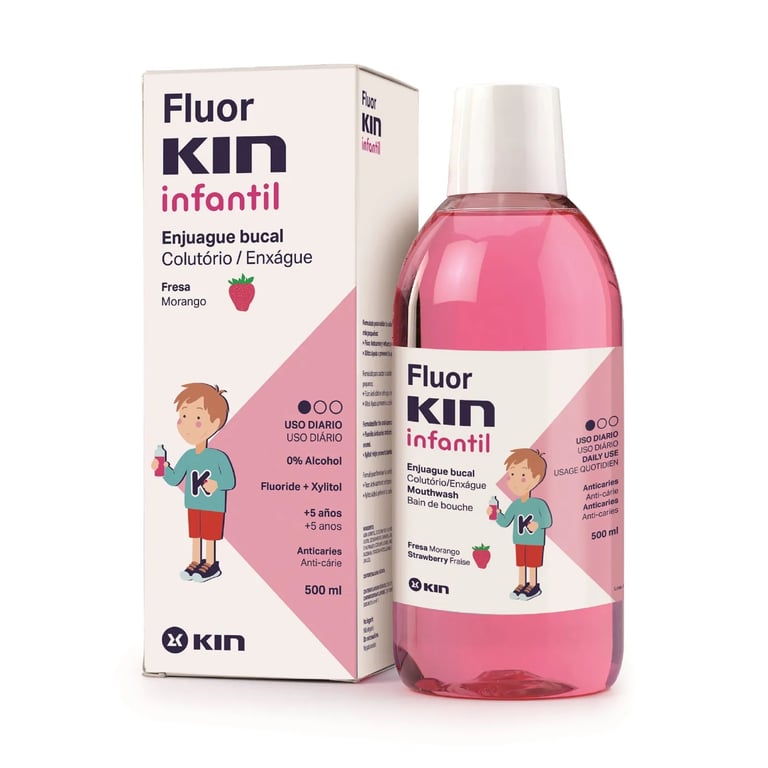Fluor Kin Bambini Collutorio Fragola