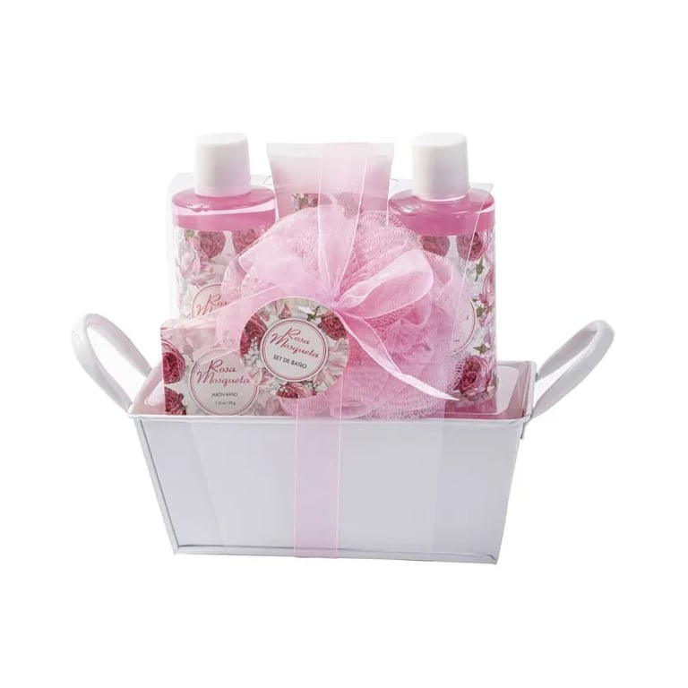 Set De Baño Rosa Mosqueta 5 Piezas