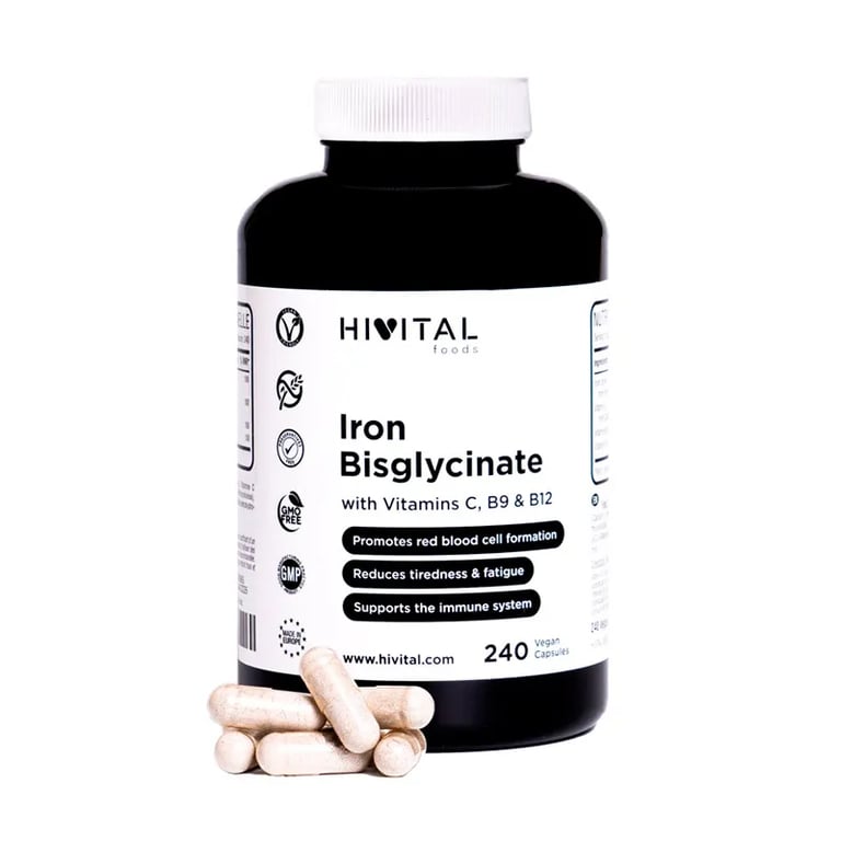 Ferro Bisglicinato Vitamine C, B9, B12