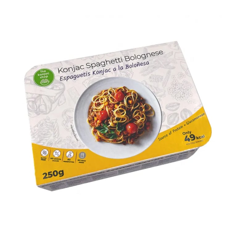 Espaguetis Konjac A La Boloñesa