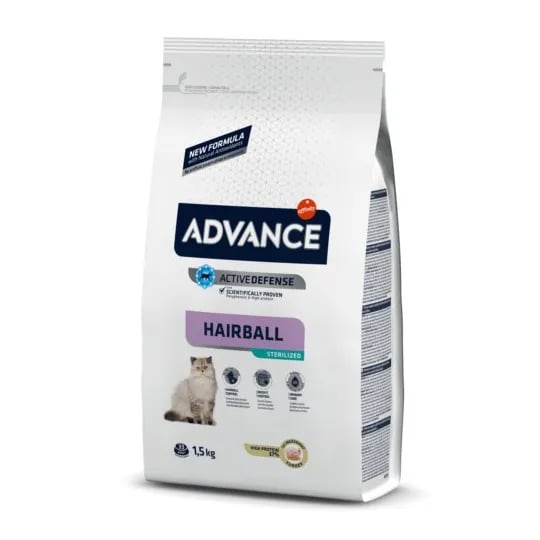 Comida Para Gatos Sterilized Hairball Pavo y Cebada 1,5 Kg