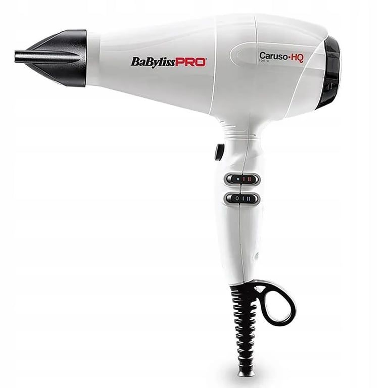 BabylissPRO Asciugacapelli Vulcano Bianco 2400W