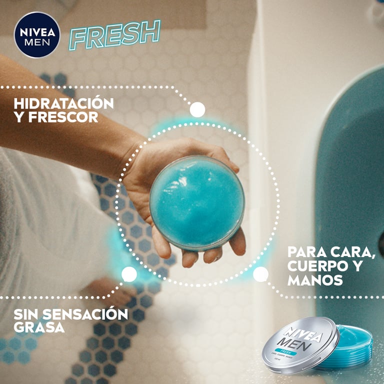 Men Fresh Viso Corpo E Mani 75 ml di Nivea
