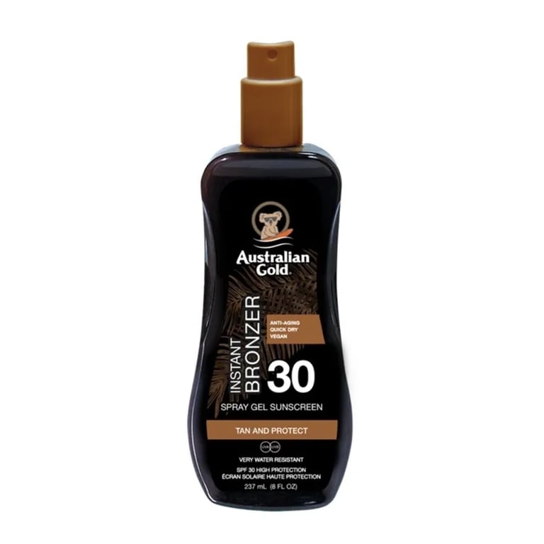 Sunscreen SPF30 Spray Gel With Instant Bronzer