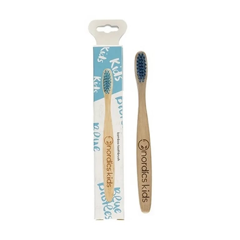 Cepillo Dental Bambú Niños Azul