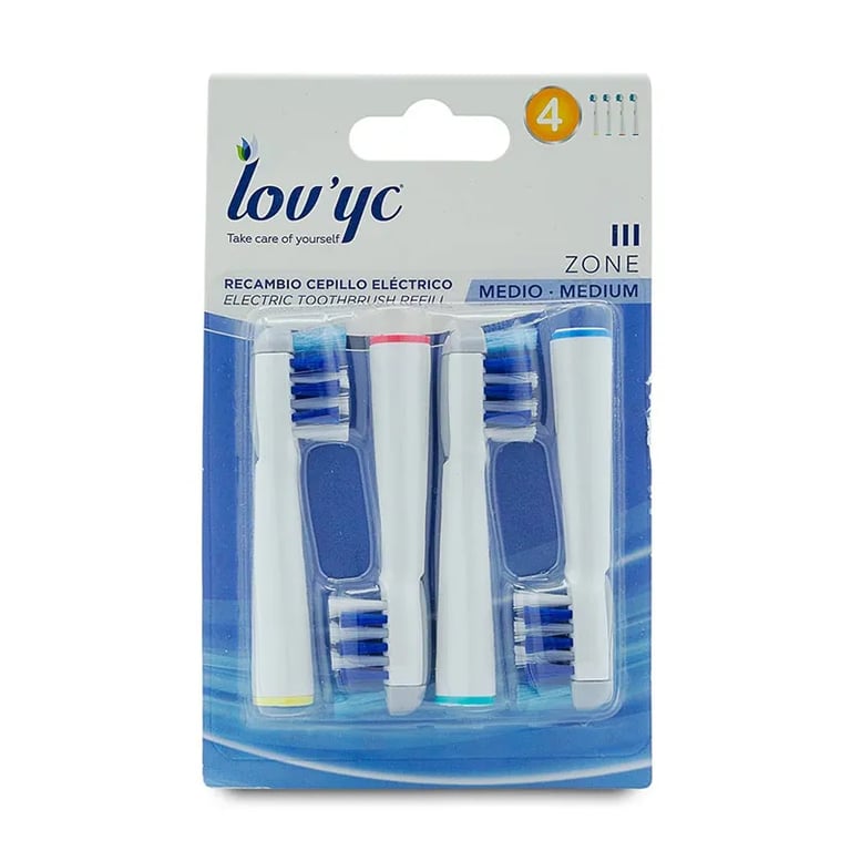 Lovyc Recambio Cepillo Eléctrico Iii Zone Medio