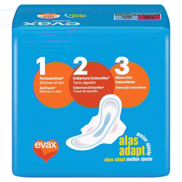 Evax Cottonlike Alas Super 12 Uds de Evax