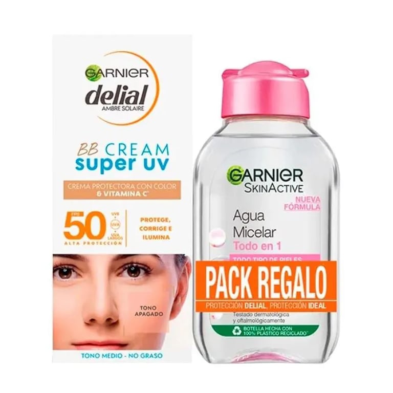 Delial BB Cream Super UV SPF50 50 ml + Agua Micelar 100 ml