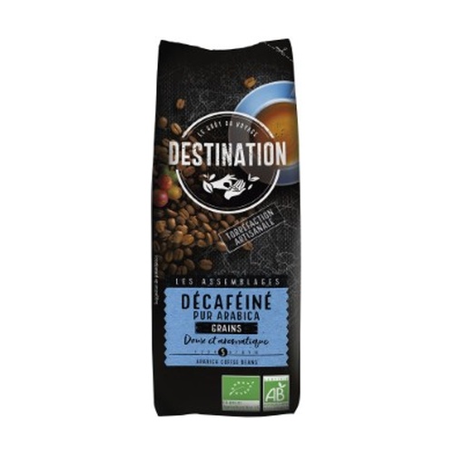 Café en grano descafeinado 100% Arábica Bio