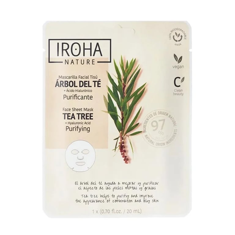 Maschera Viso Purificante Tea Tree Acido Ialuronico