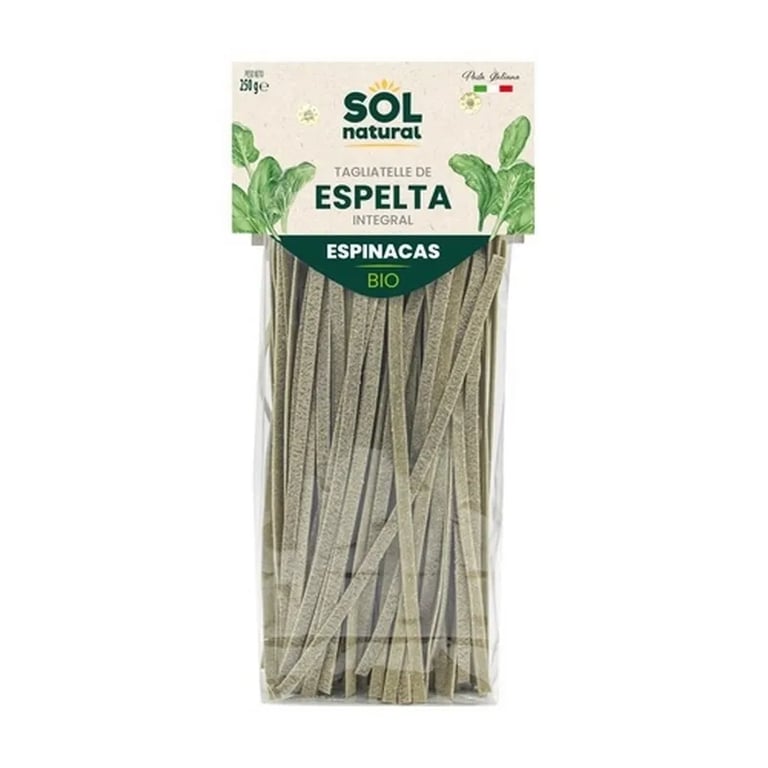 Tagliatelle D'Épeautre Complet Et Épinards Bio