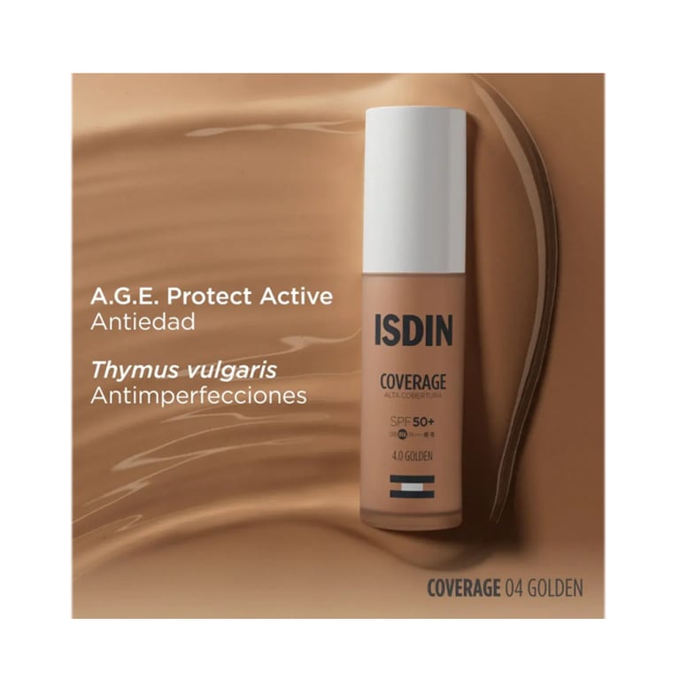 Coverage SPF50+ Golden 30g de Isdin