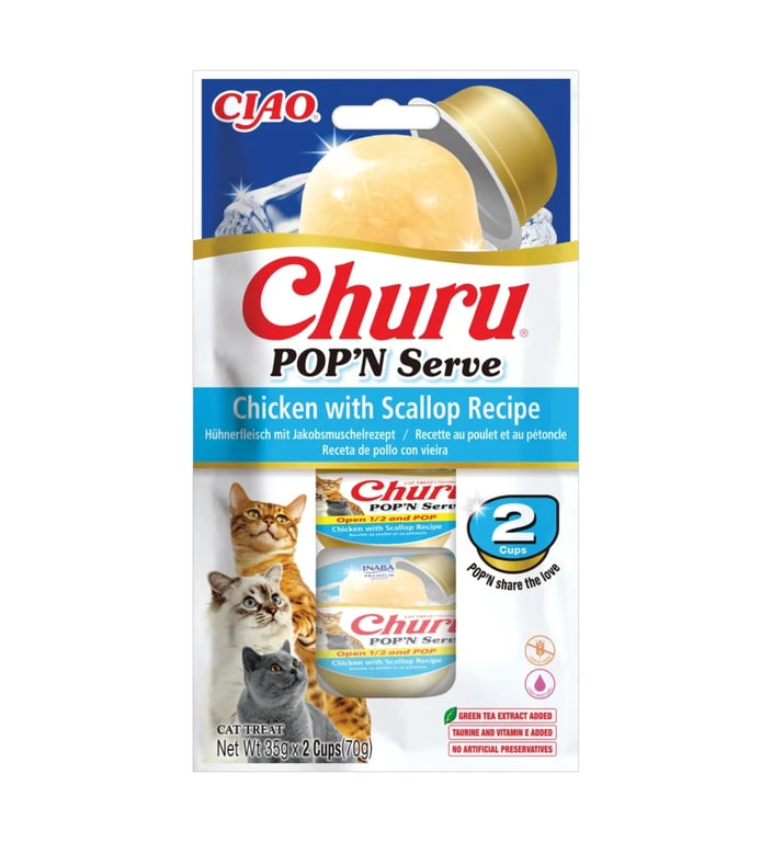 Cat Pop'n Serve Hühnchen Jakobsmuschel