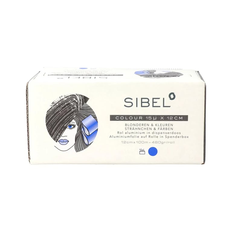 Sibel High Light Aluminiumpapier 15 Mikron 12 cm Blau