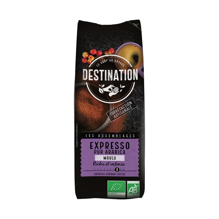 Gemahlener Espresso reiner Arabica Bio