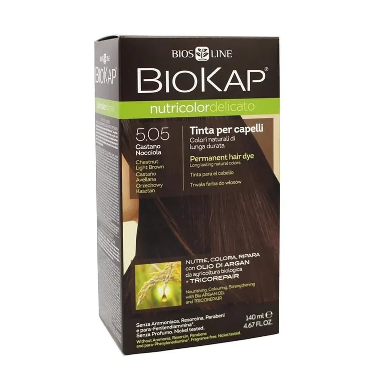 Nutricolordelicato Tinte Castaño Avellana Bio 5.05