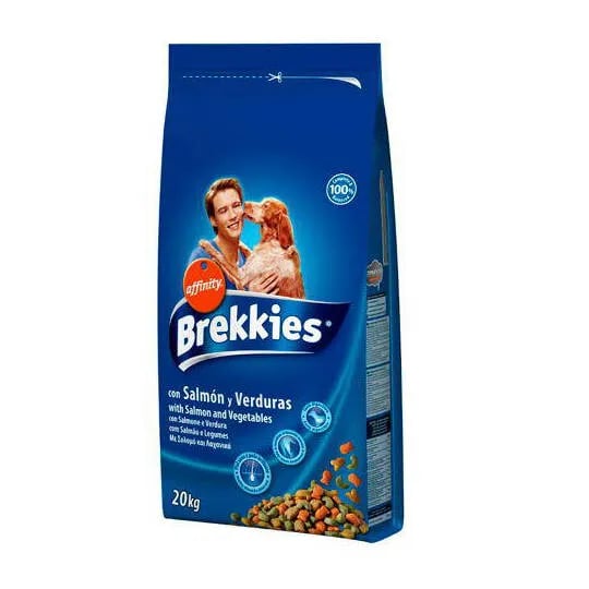 Brekkies Ração Para Cães Salmão e Legumes