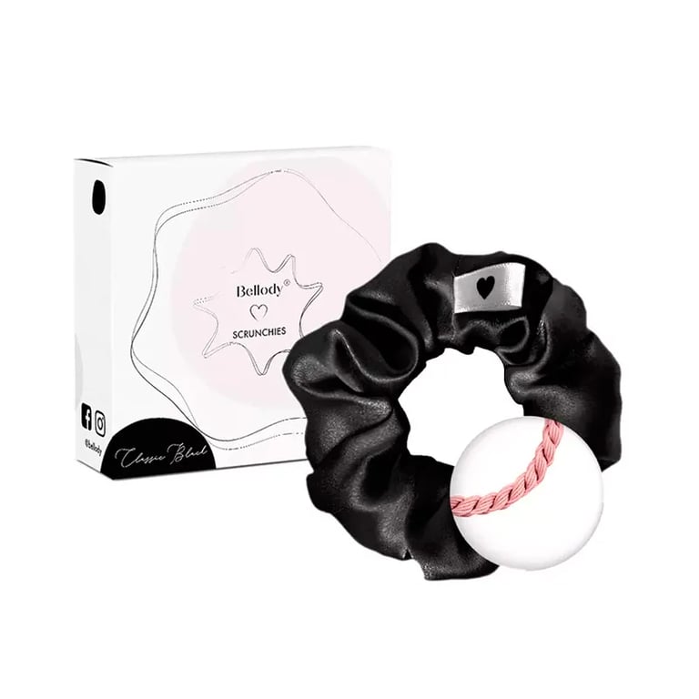 Original Silk Scrunchies #Classic Black