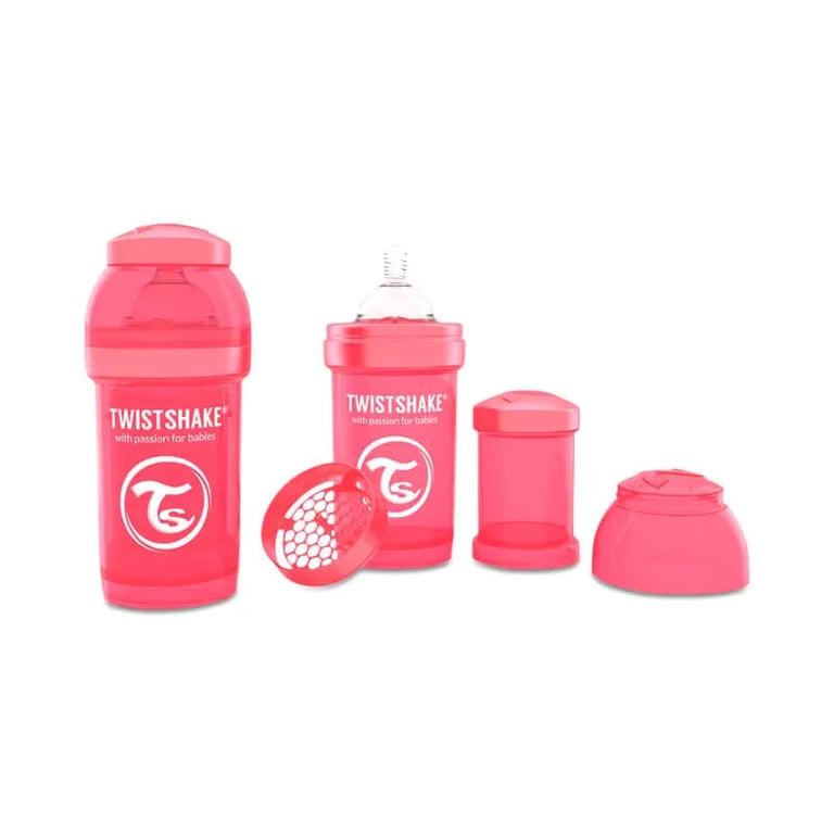 BIBERÓN ANTICÓLICO CORAL 180ml
