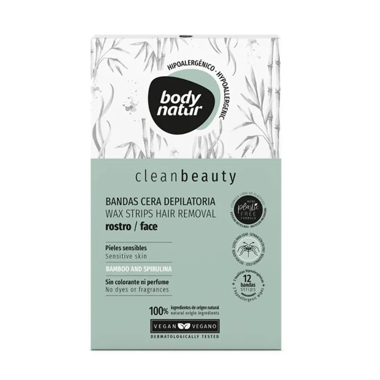 Clean Beauty Bandes De Cire Visage Peau Sensible