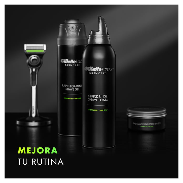 Gillette Labs Champion Gold Rasoir + Gel + Crochet + Trousse de Gillette