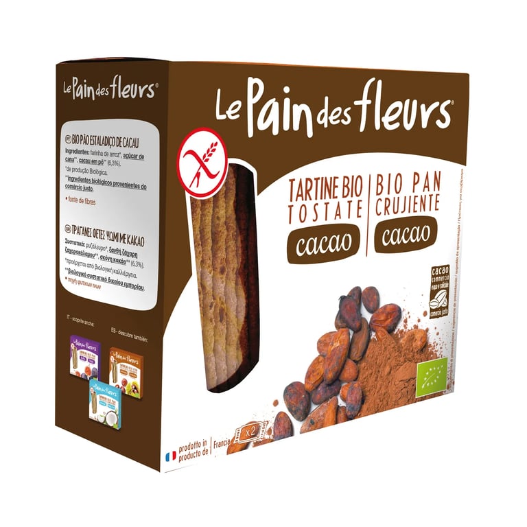 Pan Crujiente Bio Con Cacao Sin Gluten