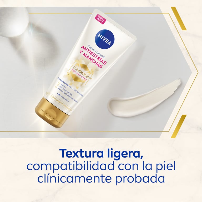 Luminous 630 Körpercreme gegen Dehnungsstreifen und Flecken 200 ml von Nivea