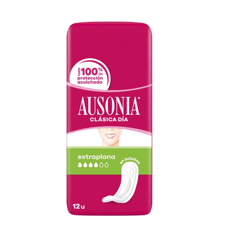 Ausonia Compresa Clásica Extraplana 12 Uds