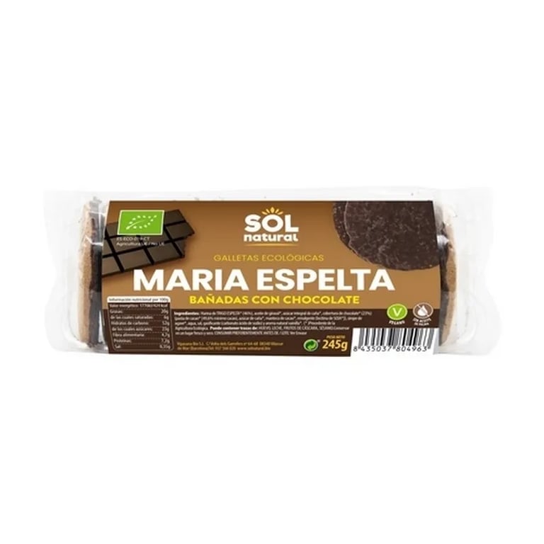 Biscotti Maria Farro Immersi in Cioccolato Bio