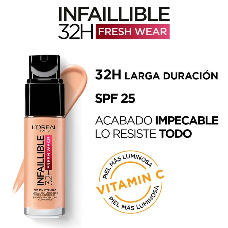 Infaillible Fresh Wear 32H SPF25 Vitamina C #225 30 ml da L'Oreal Make Up