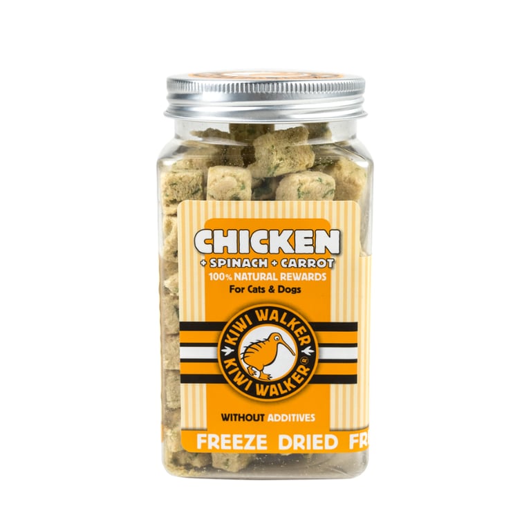 Snack Liofilizado Pollo Espinacas y Zanahoria